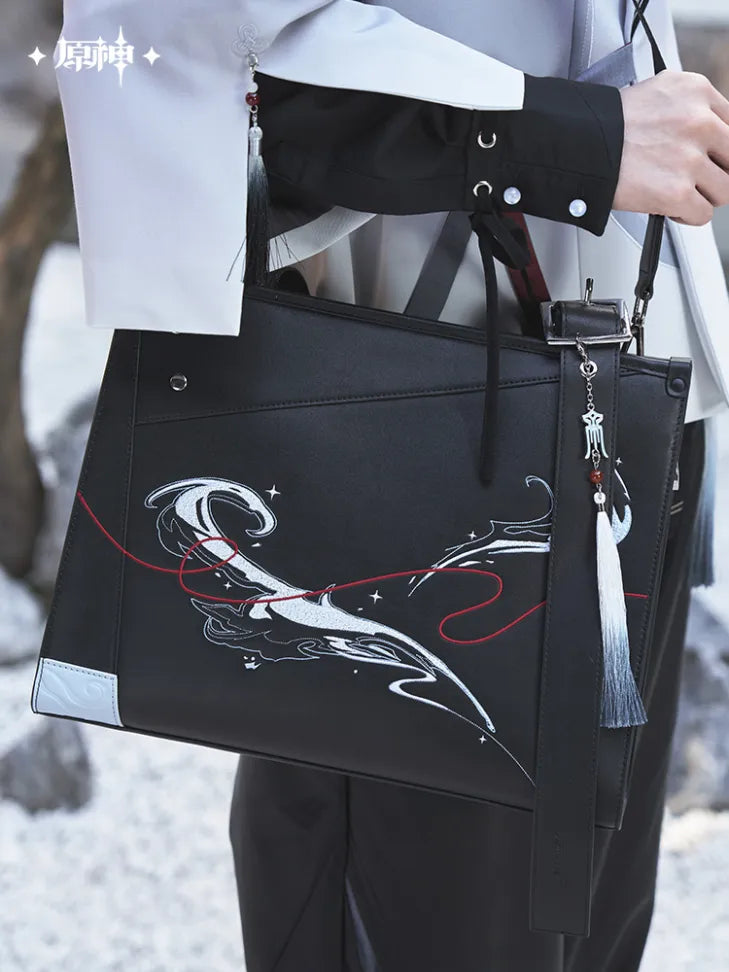 Genshin Impact Shenhe Series Tote Bag – Elegant Frost-Inspired Design