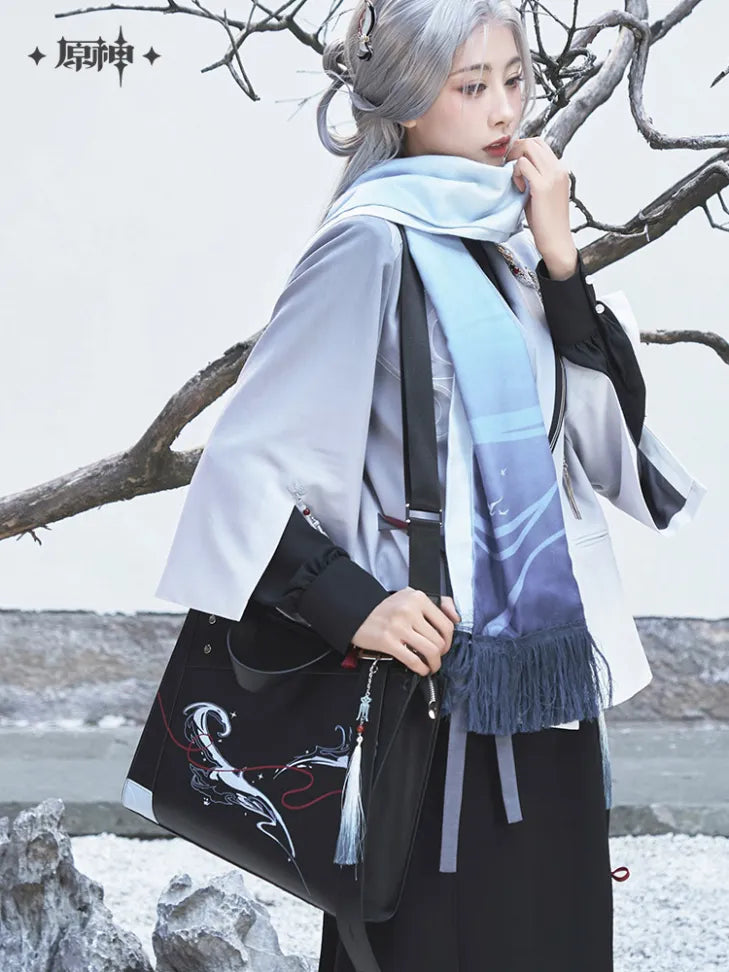 Genshin Impact Shenhe Series Tote Bag – Elegant Frost-Inspired Design