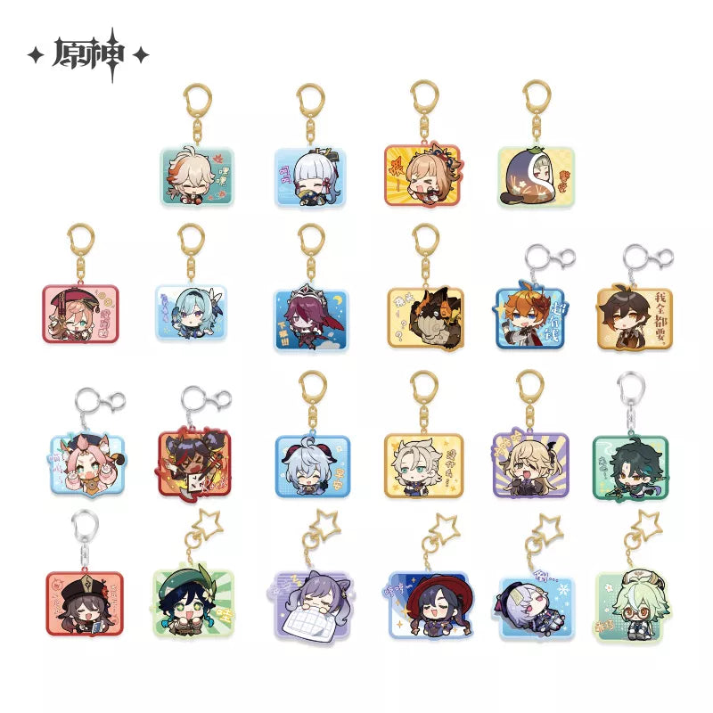 Genshin Impact Chibi Character Sticker Series Pendant [Series A]