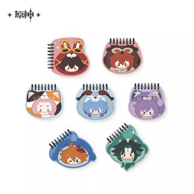 Genshin Impact Teyvat Zoo Series Multi-Character Memo Pad | Mini Notebook