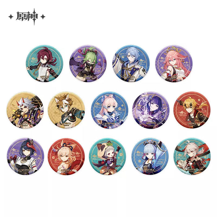 Genshin Impact Inazuma Series Character Badges