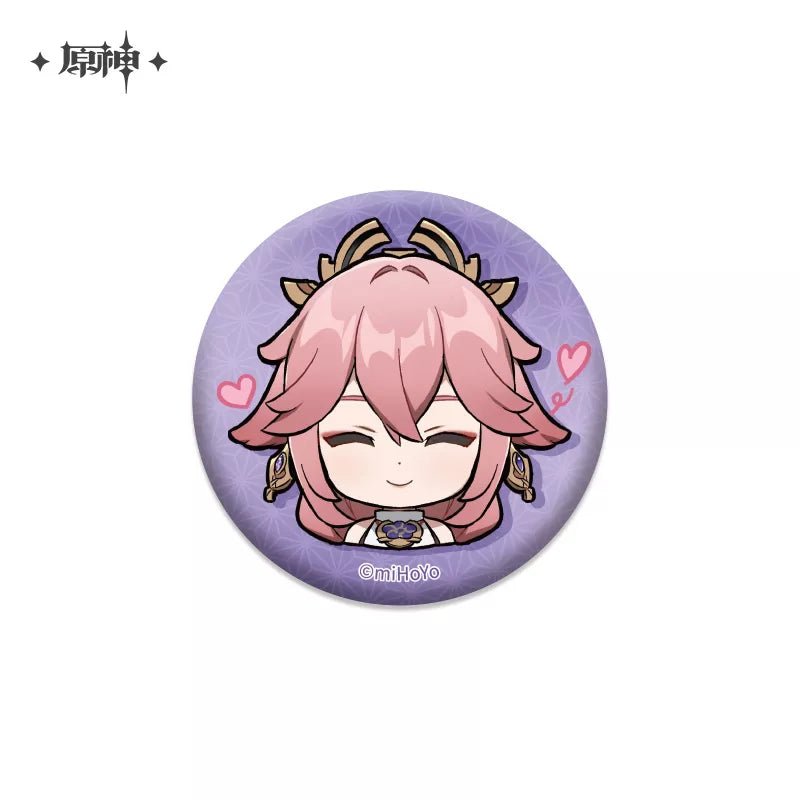 Genshin Impact Chibi Character Badge | Pearl-light Badge | Multi Characters