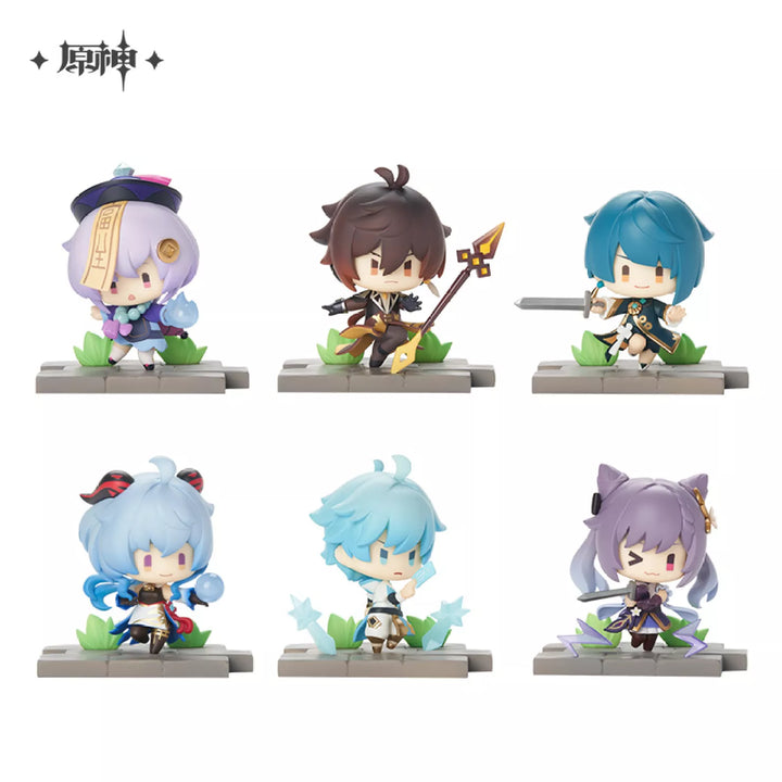 Genshin Impact Liyue Series Chibi Character Figures Gashapon